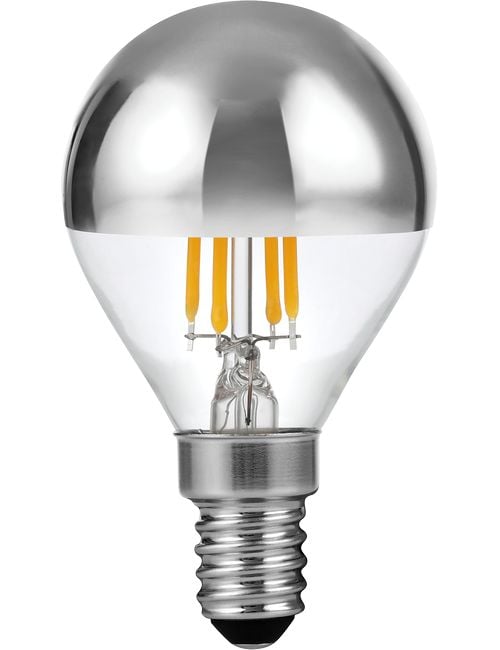 LED E14 Fila Ball Top Mirror G45x75 230V 260Lm 4W 925 AC Sil