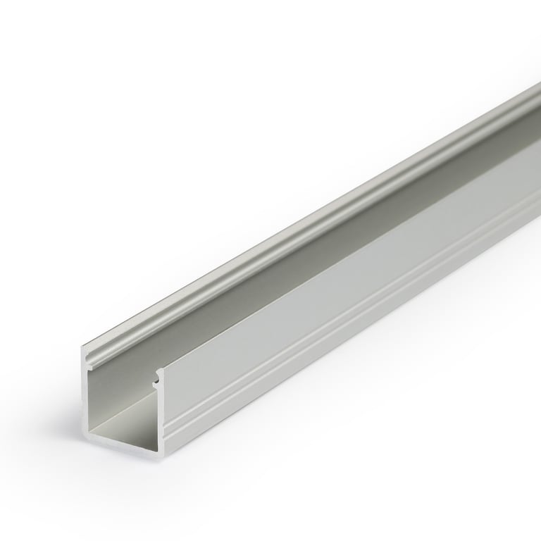 Profiel 10 opbouw 2 meter grijs geschikt voor cob ledstrips van max 10