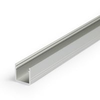 Profiel 10 opbouw 2 meter grijs geschikt voor cob ledstrips van max 10
