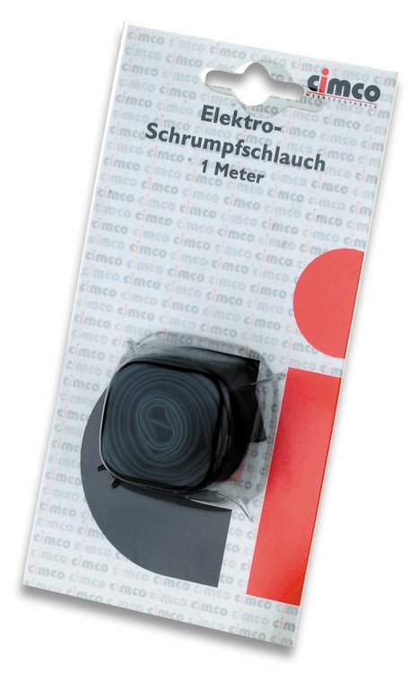 Krimpkous 2:1 Zwart, 12,5mm - 6,0mm, lengte 1m