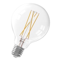 Calex LED Full Glass LongFilament Globe Lamp 220-240V 6W 500lm E27 G95, Clear 2300K Dimmable