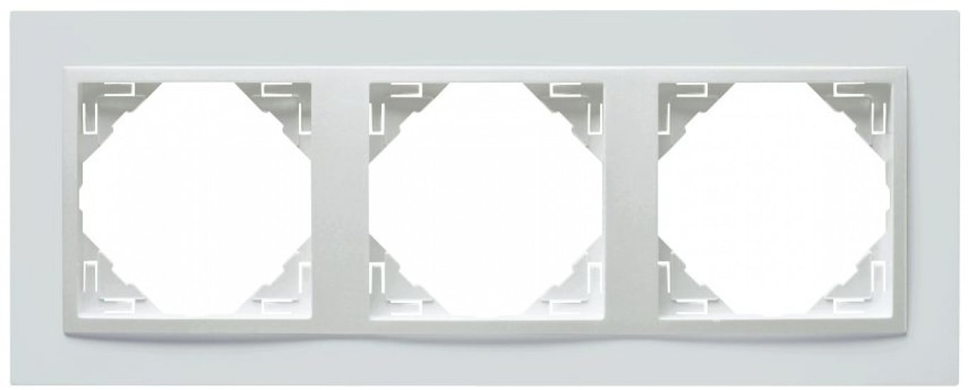 Efapel animato afdekr. 3v wit/wit