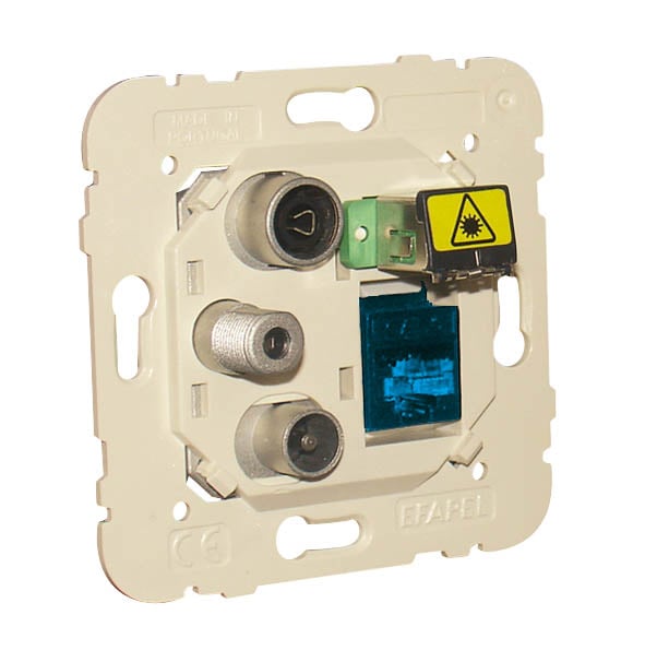 Efapel Wcd R-Tv-Sat-Rj45 Cat 6A Utp-Fo Sc-Apc Multimedia