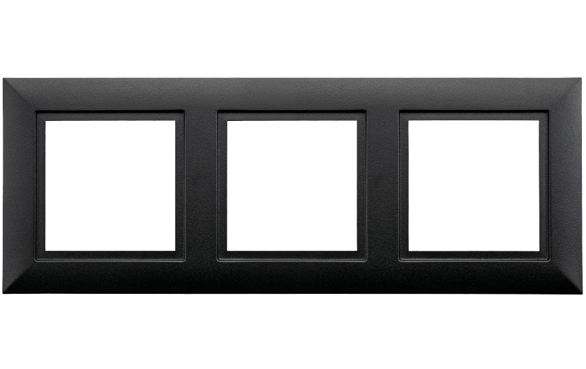 Soft Square Frame 3x zwart