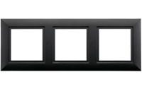 Soft Square Frame 3x zwart