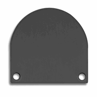 E46 Eindkap Zwart RAL9005 profiel PN4 / PN5 met C13, 2st