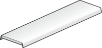Niko - Brede vlakke milky white cover, 2 m