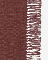 Kvadrat vloerkleed Vintage Plain Bordeaux Rood 0010