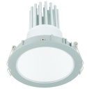Aluminium Luan 3 downlighter, 8.2W, 700mA, 600lumen, 3000K