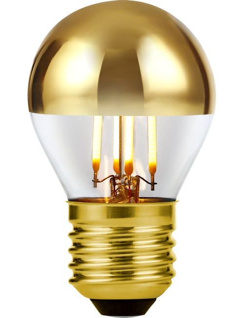 LED E27 Fila Ball Top Mirror G45x75 230V 250Lm 4W 925 AC Gol