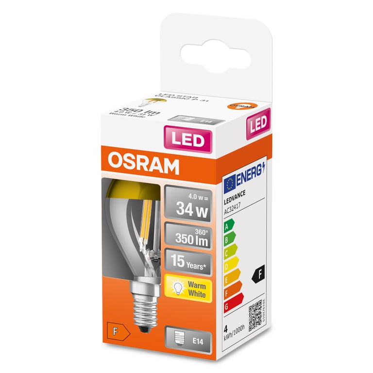 LED Retrofit CLASSIC P Mirror 34 4 W/2700K E14 (CS à 1 PCE)