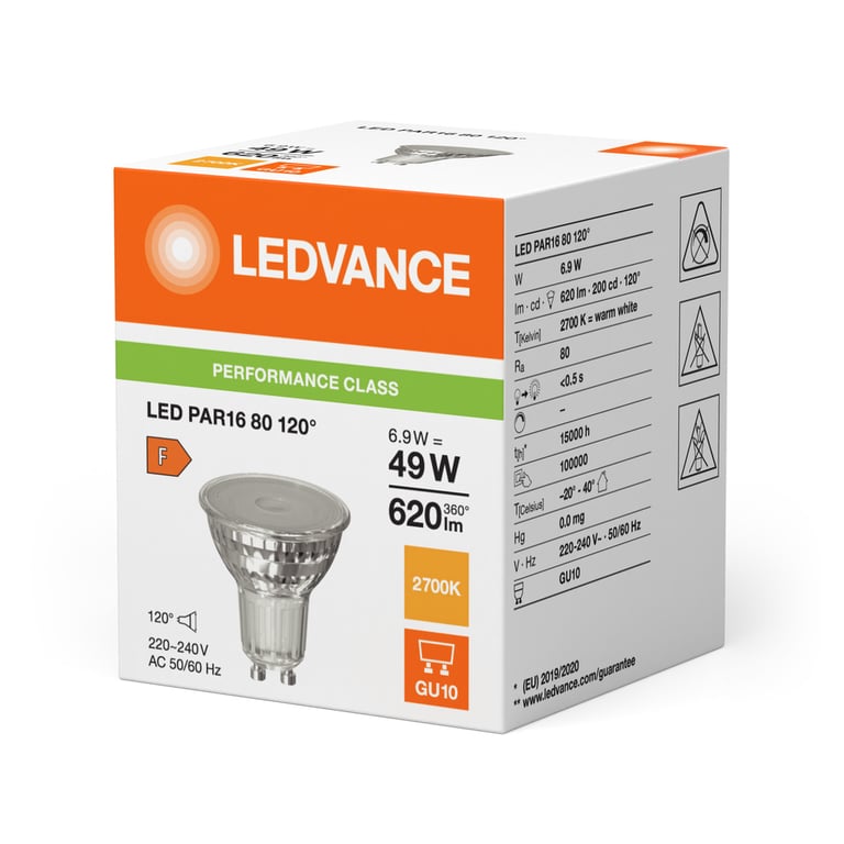 LED PAR16 P 6.9W 827 GU10