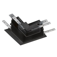 L-verbinder mechanisch, 48V TRACK, voor inbouwrail diep, rechts, zwart