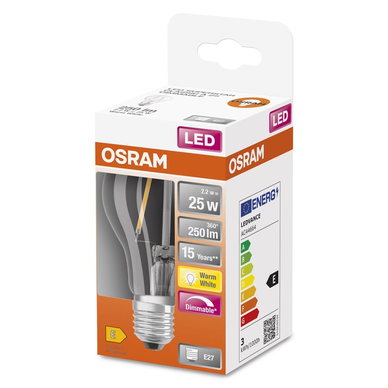LED Retrofit CLASSIC A DIM 25 2.8 W/2700K E27 (CS à 1 PCE)