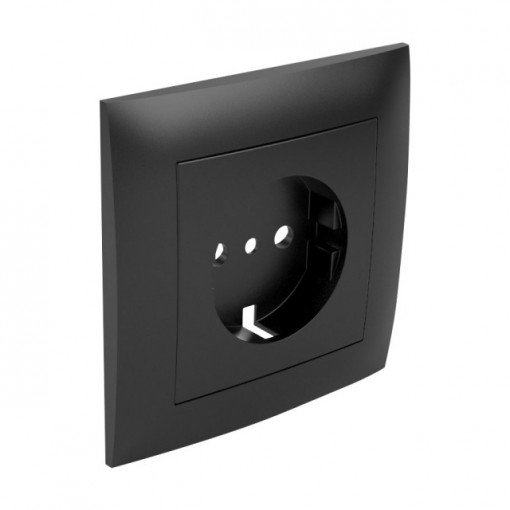 Efapel Monoblok Afdekking En Wcd Met Ra (Schuko) Zwart