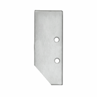 E92 eindkap geanodiseerd aluminum voor profiel VA4 incl. schroeven