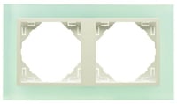 Efapel crystal afdekr. 2v glas/parel
