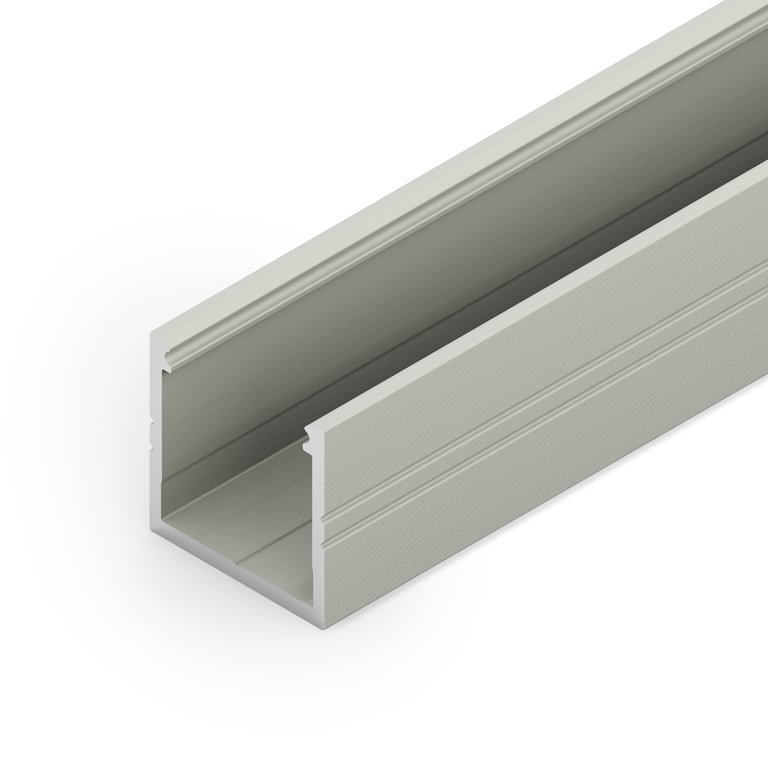 LUMIKO P16-OP-GS-1M - Profiel 16, opbouw, grijs, 1 meter