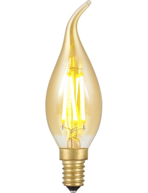 LED E14 Fila Tip Candle C35x120 230V 360Lm 4W 825 AC Gold Di