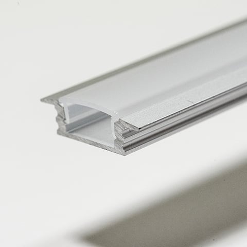 Aluminium profiel 2m, Inbouw, 7mm