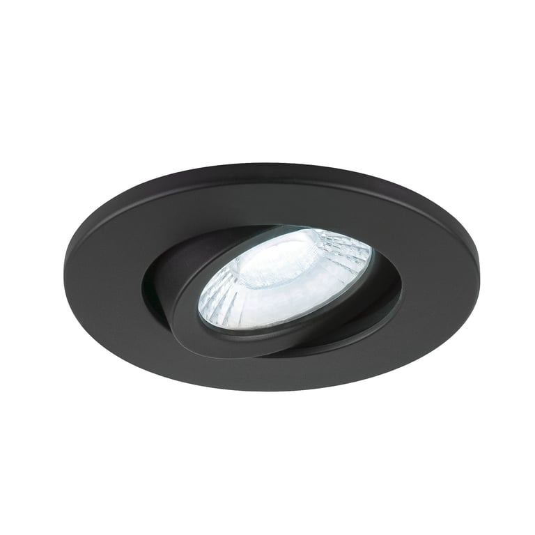 UNIVERSAL DOWNLIGHT afdekkap, voor Downlight IP20, zwenkbaar, rond, zw