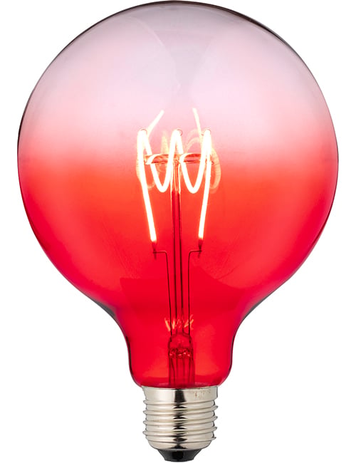 LED E27 Fila FleX TR Globe G125x180 230V 140Lm 4W AC Red Dim