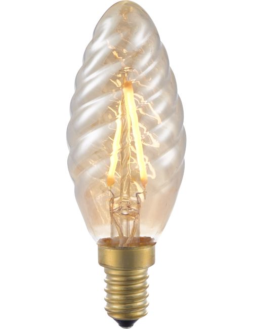LED E14 Fila Twisted Candle C35x100 230V 140Lm 1.5W 920 AC G