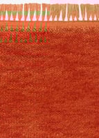 Kvadrat vloerkleed Harvest Coloured Fringes Rood c2020