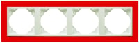 Efapel animato afdekr. 1v rood/wit ice