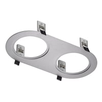 TWISTER DUBBEL FRAME rond zilvergrijs