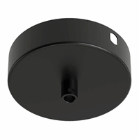 Calex metal ceiling rose 100mm 1 hole, matt black