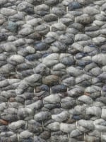 Grof geweven wollen vloerkleed Karlijn Mix Paars Grijs