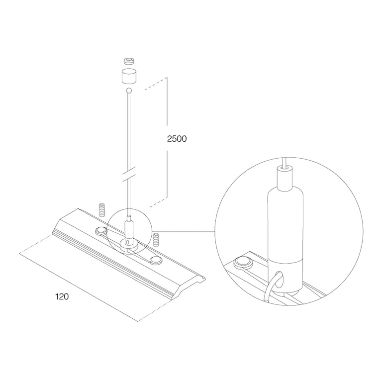 Suspension kit with strengthening plate 120mm