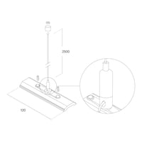 Suspension kit with strengthening plate 120mm
