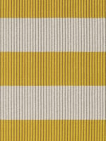 Buitenkleed Woodnotes Big Stripe Yellow Light Sand