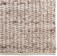 Wollen vloerkleed handgeweven Filou Beige 09