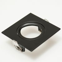 Downlight ring, vierkant 88(76)mm, zwart
