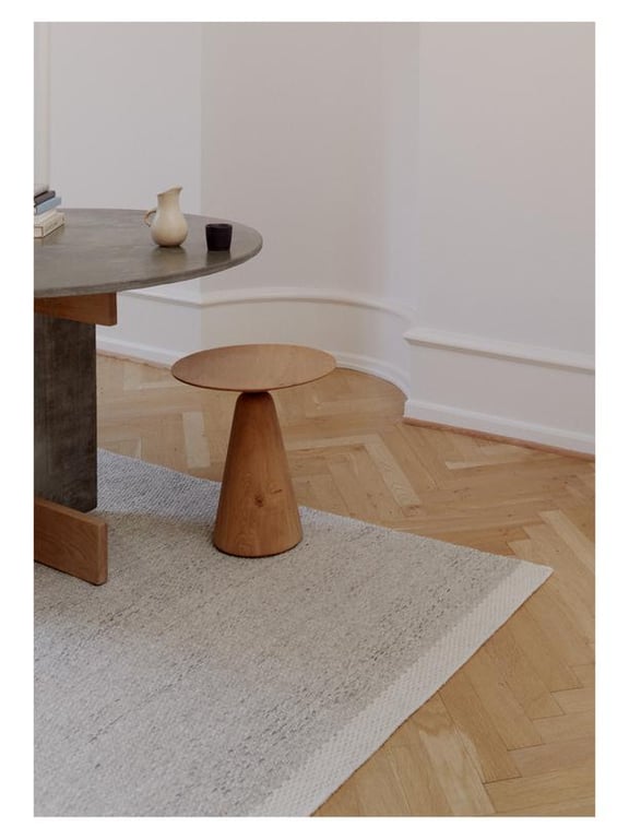 Vlak Wollen Vloerkleed Fay Marble