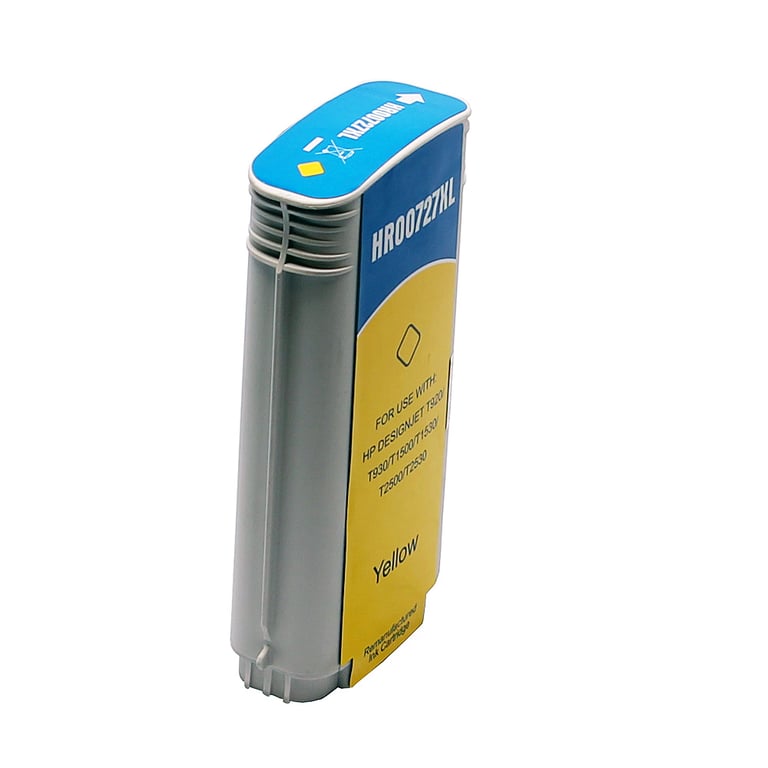 HP 727 (B3P21A) Y inktcartridge yellow standaard capaciteit huismerk
