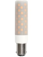 LED Ba15d Tube T18x80 230V 660Lm 6W 830 AC/DC Opal Dim