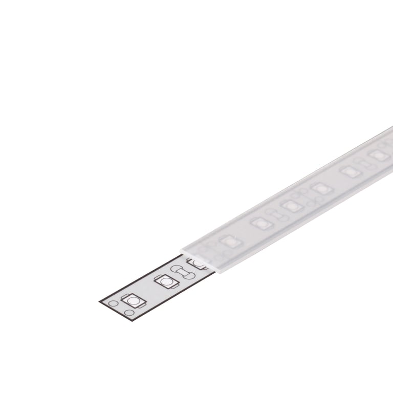 Profiel afdekking A schuif, diffuus, 2 meter. Prof 10 VPE 10 stuks.