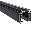 1-Meter 3-Fase spanningsrail Zwart