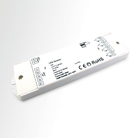 RGBW controller 0-10V, 4 kanalen, 5A per kanaal