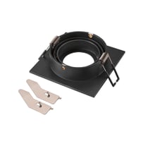 NEW TRIA® 75, plafondinbouwring, L: 9 B: 9 H: 2.6 cm, IP20, zwart