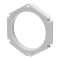 Wiska EMUG40 contramoer M40 grijs