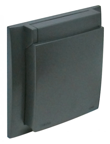 Efapel aquarella cpl en deksel ip44 d.grijs