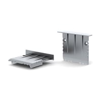 Eindkap inb. power line 35mm,Aluminium, te leveren met schroeven