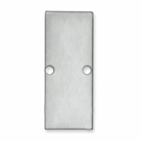 E90 eindkap geanodiseerd aluminum voor profiel VA2 incl. schroeven