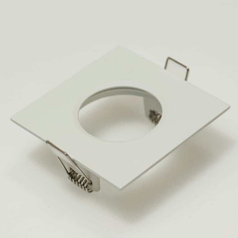 Downlight ring, vierkant 82(72)mm, wit