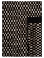 Wollen vloerkleed Anna Rond Black